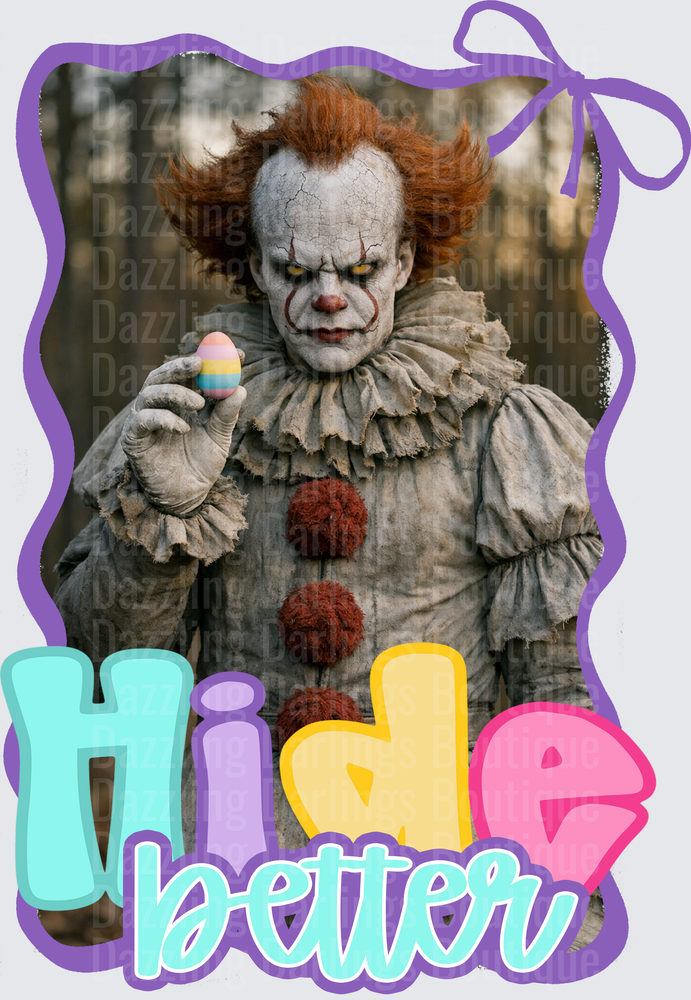Pennywise IT Clown Easter Egg Hide Better Design