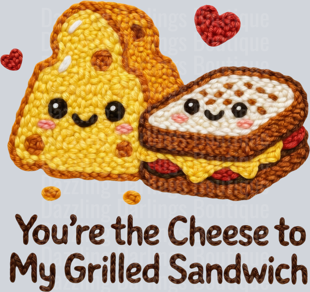 Latch Hook Funny Food Cheese to my Grilled Sandwich