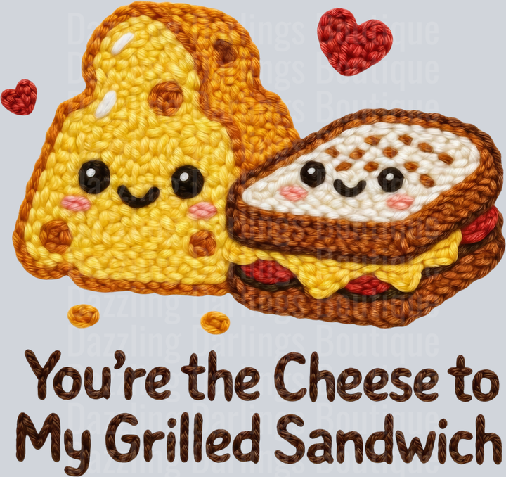 Latch Hook Funny Food Cheese to my Grilled Sandwich