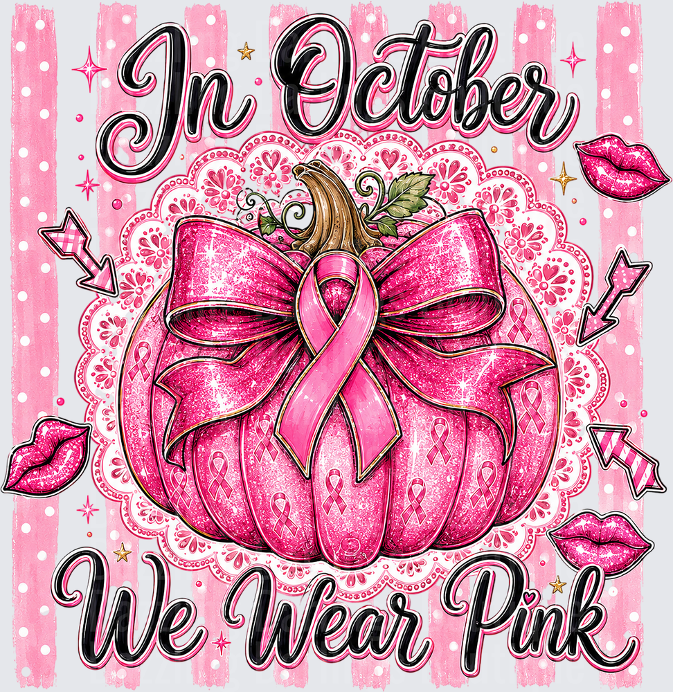 In October We Wear Pink Pumpkin