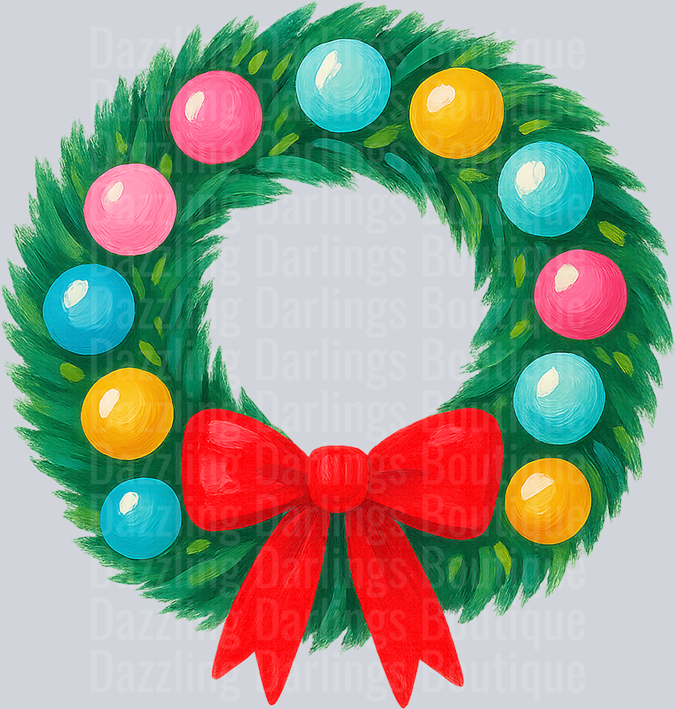 WREATH Brushstroke Christmas
