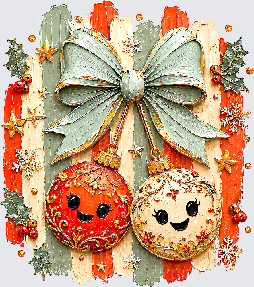 Striped ornaments