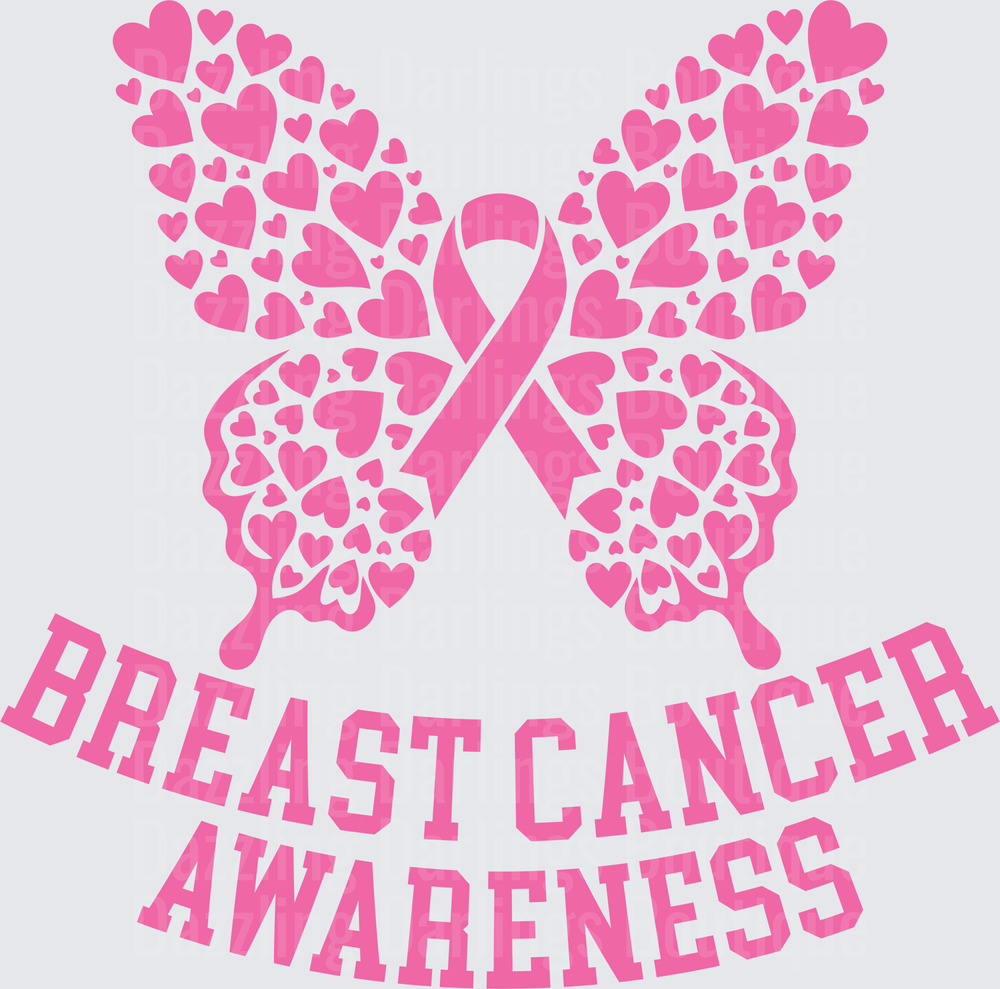 Breast Cancer Awareness Butterfly