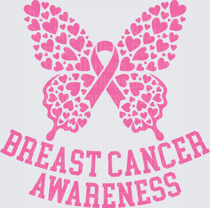 Breast Cancer Awareness Butterfly
