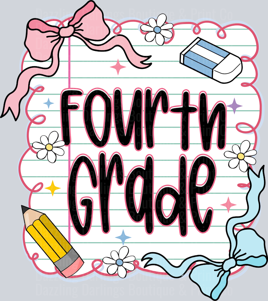BACK TO SCHOOL TRANSFER FOURTH GRADE