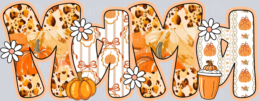 HALLOWEEN FALL DTF TRANSFER PUMPKIN MAMA