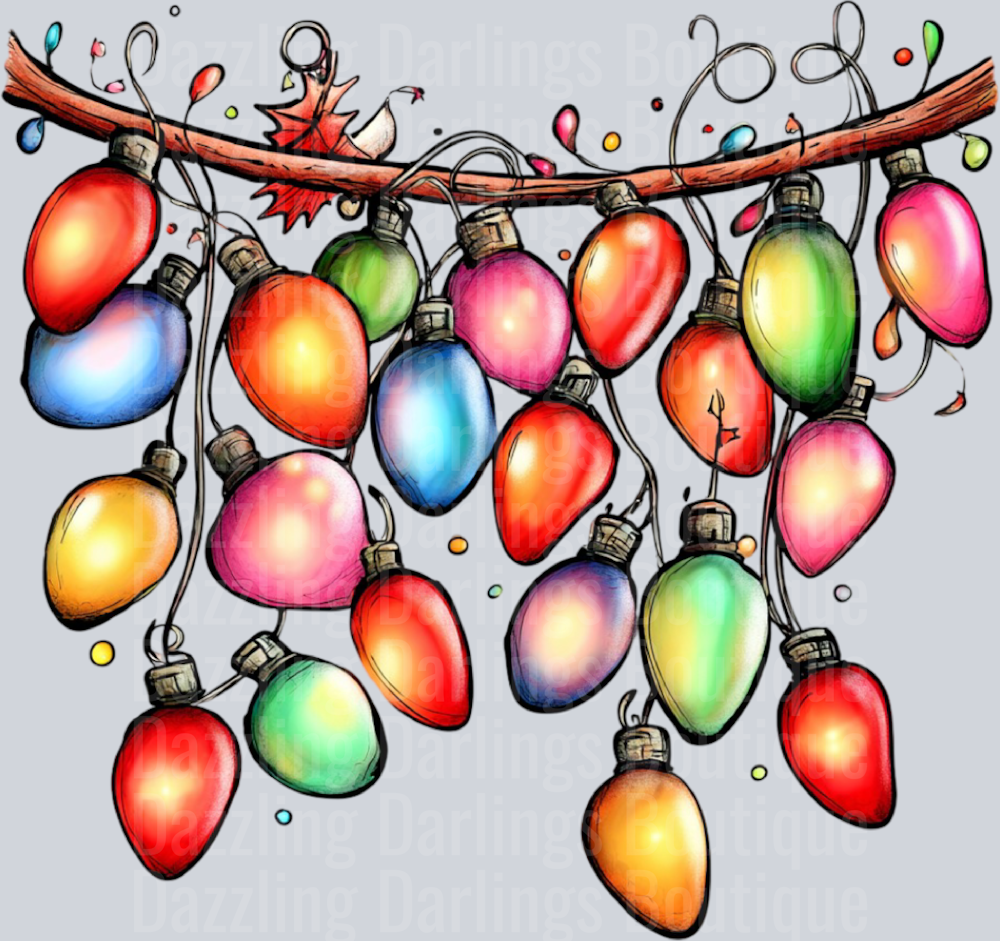 Hand-drawn Hanging Christmas Ornaments