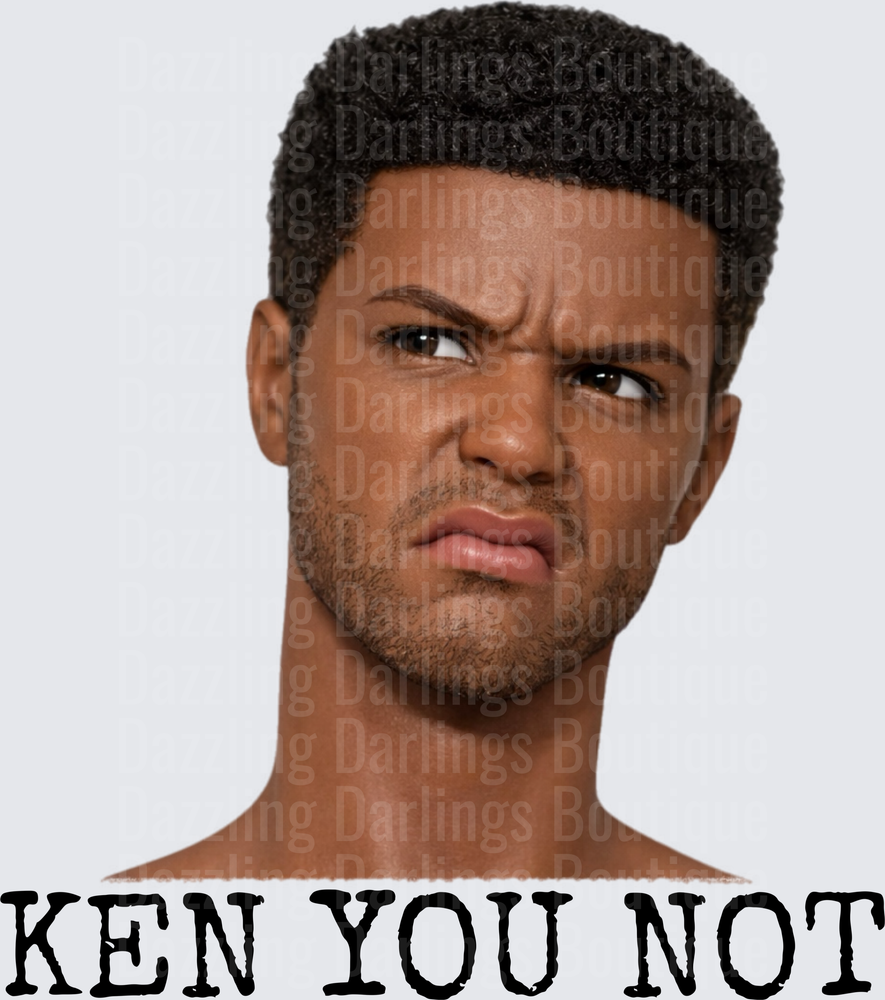 Ken You Not Meme Face with Frustrated Expression