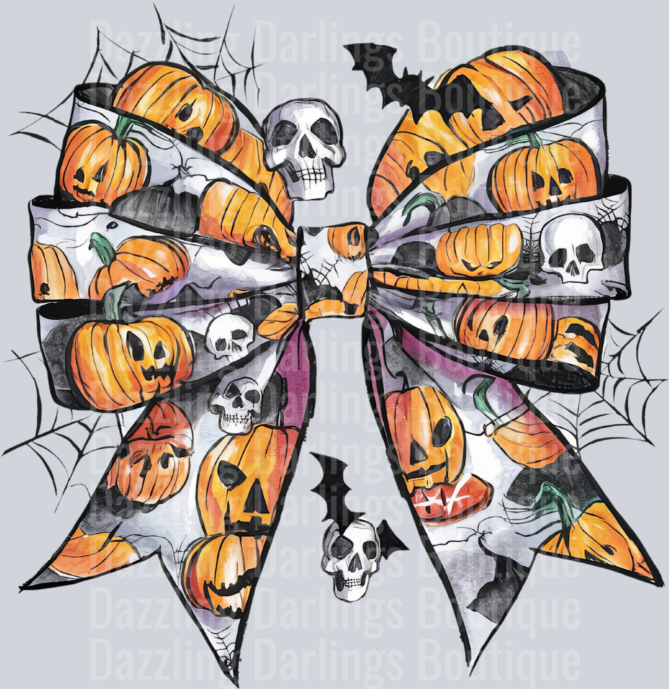 HALLOWEEN FALL DTF TRANSFER COQUETTE BOW