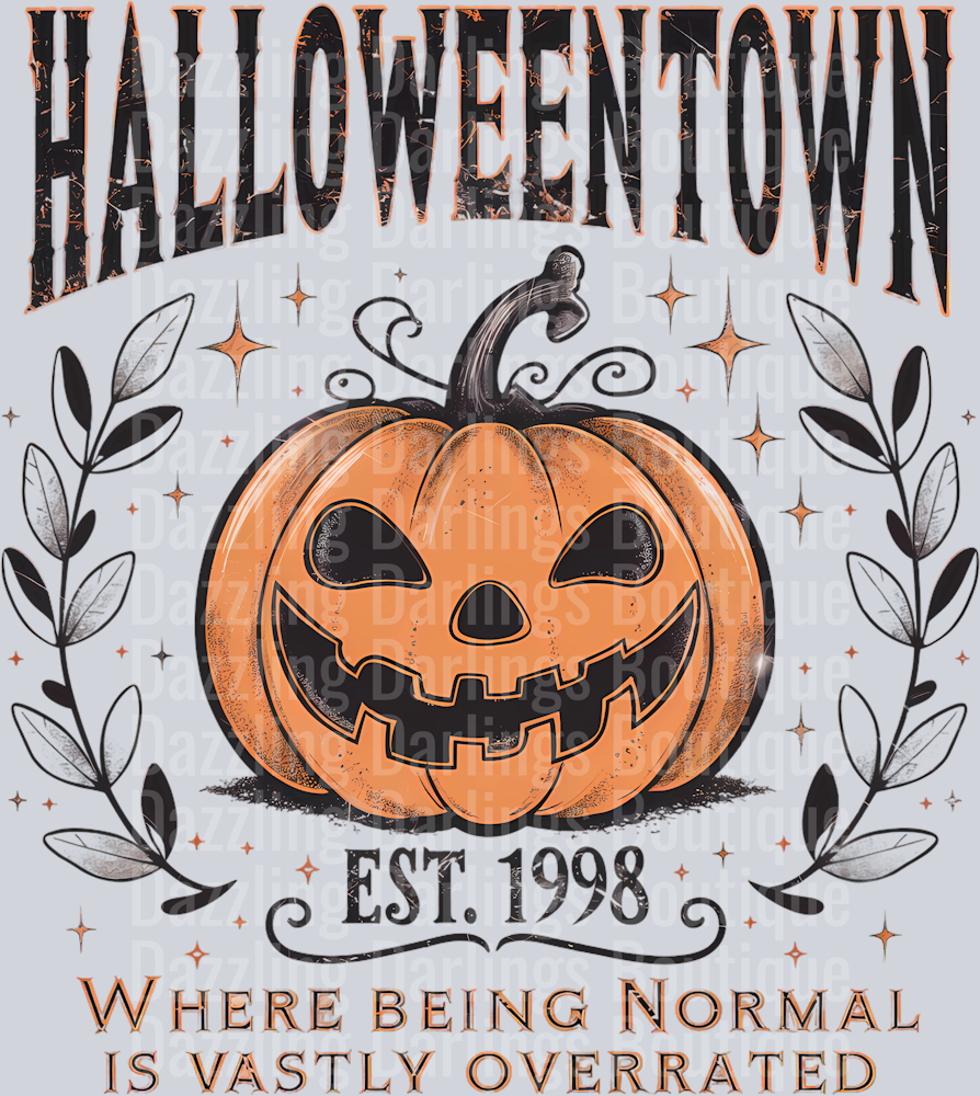 HALLOWEEN FALL DTF TRANSFER HALLOWEENTOWN PUMPKIN