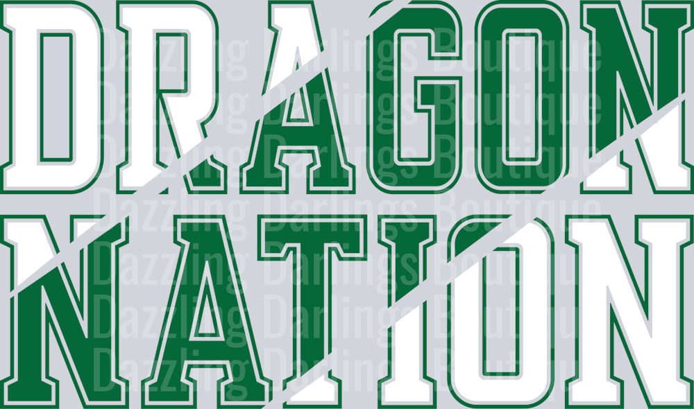 PICKENS DRAGONS DTF TRANSFER DRAGON NATION WHITE