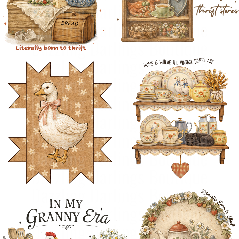 Thrift Granny Gang Sheet