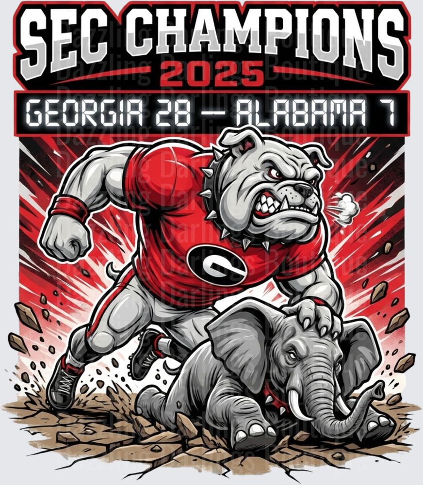 SEC Champions 2025 Georgia Bulldogs Stomp Alabama 28-7