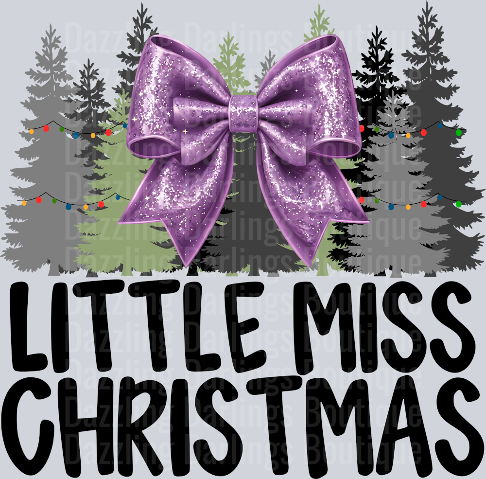 LILAC BOW LITTLE MISS CHRISTMAS