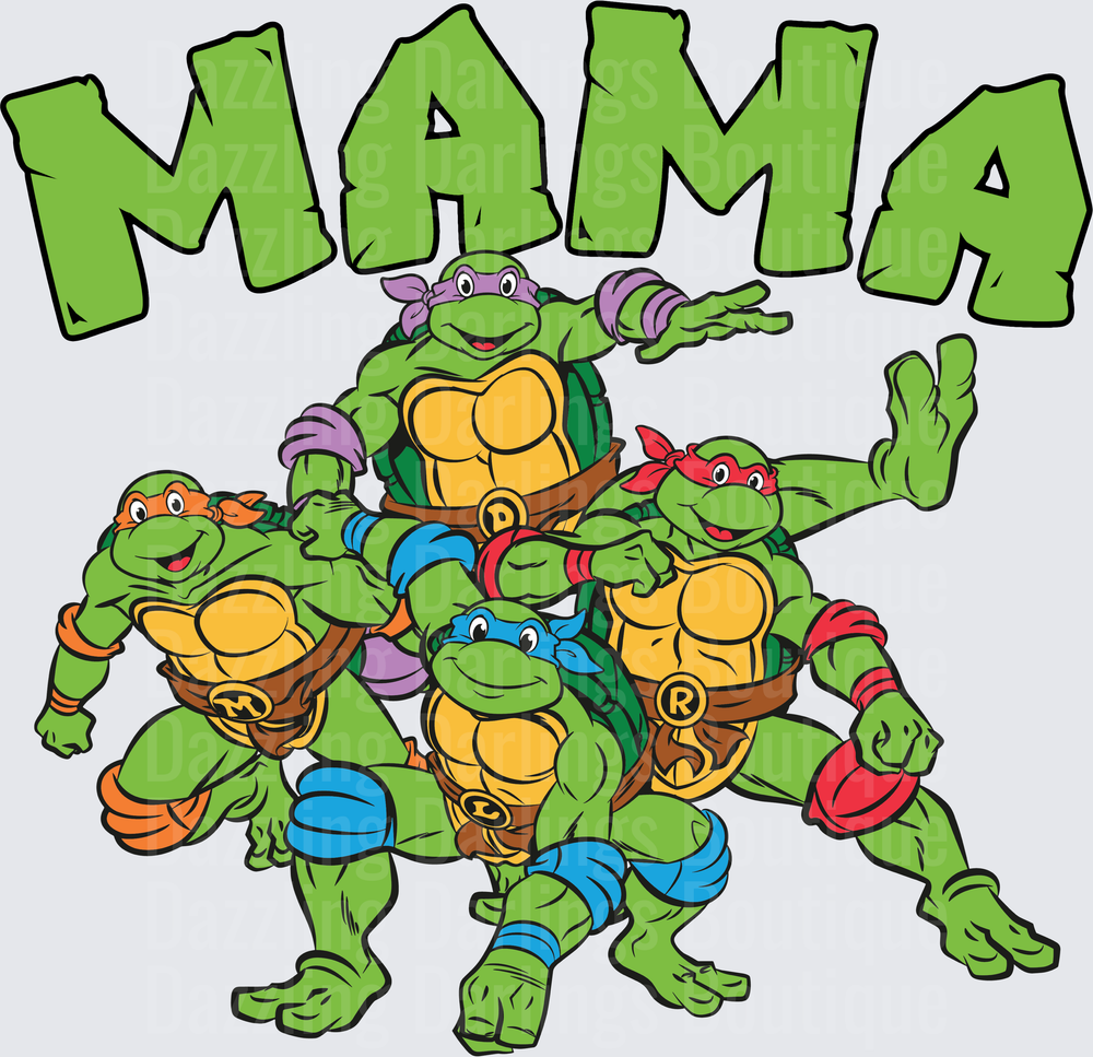 Teenage Mutant Ninja Turtles MAMA with Leonardo Donatello Michelangelo Raphael