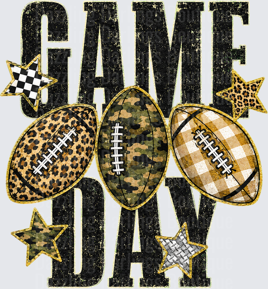 Game Day Camo, Leopard, Gingham