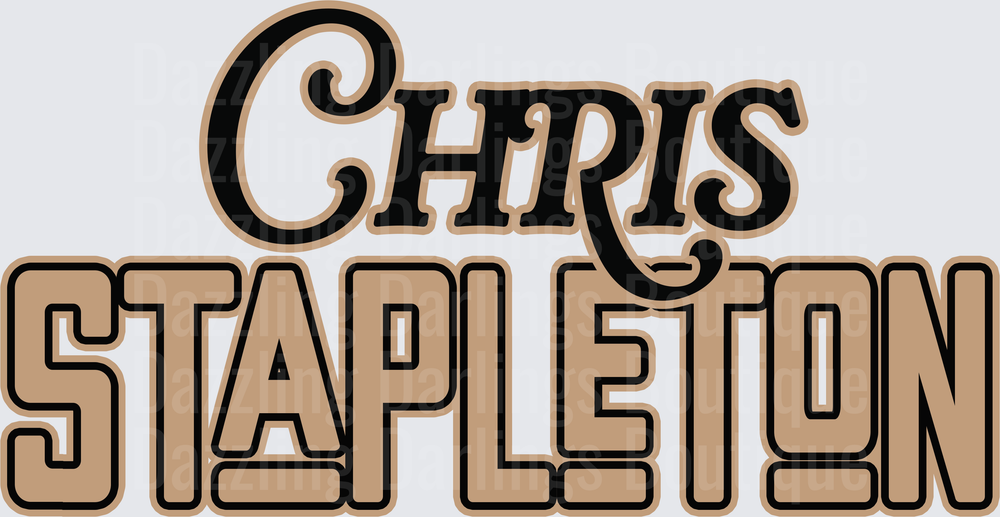Chris Stapleton Country Music Artist Name Design
