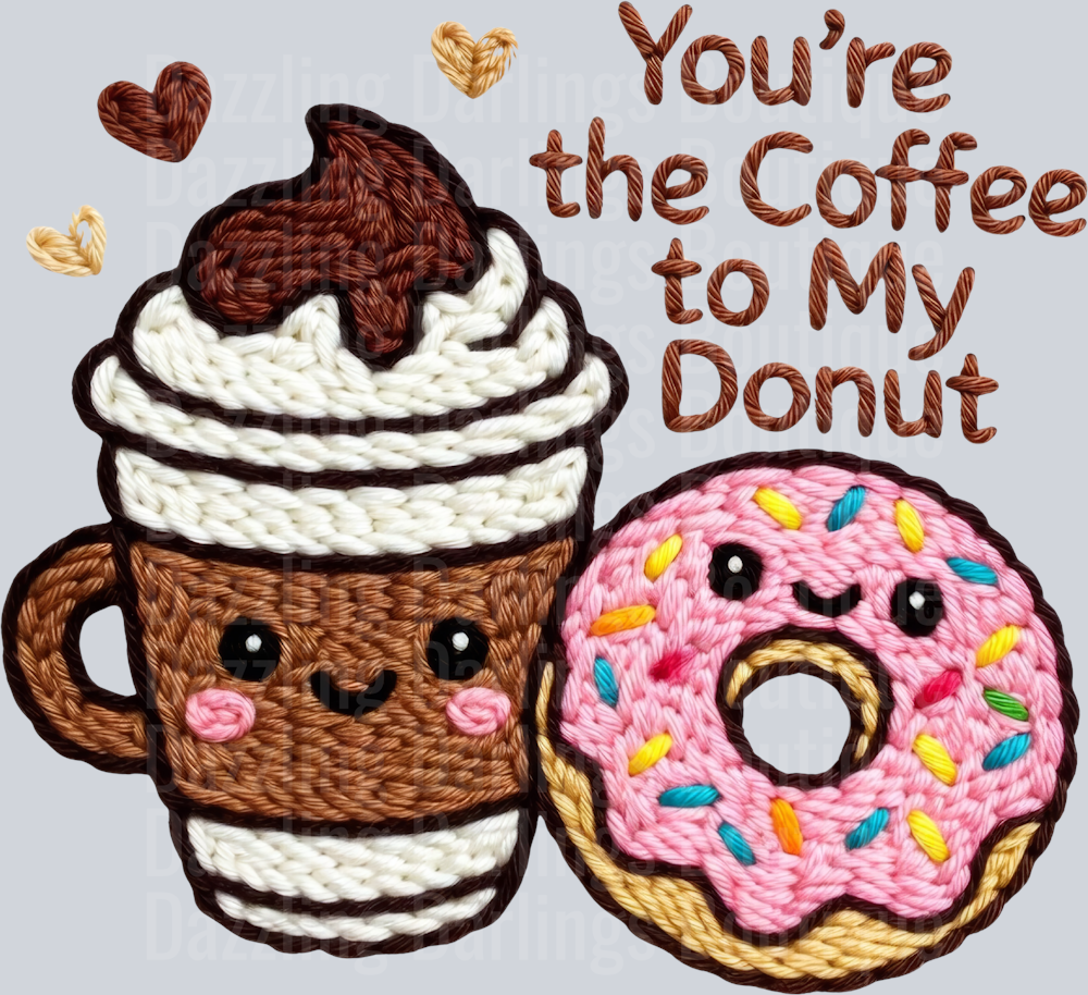 Latch Hook Funny Food Coffee to my Donut