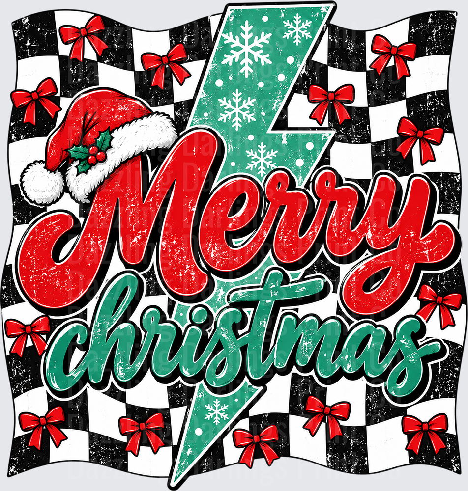 Checkered Merry Christmas