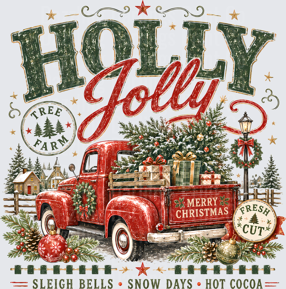 Holly Jolly Red Truck