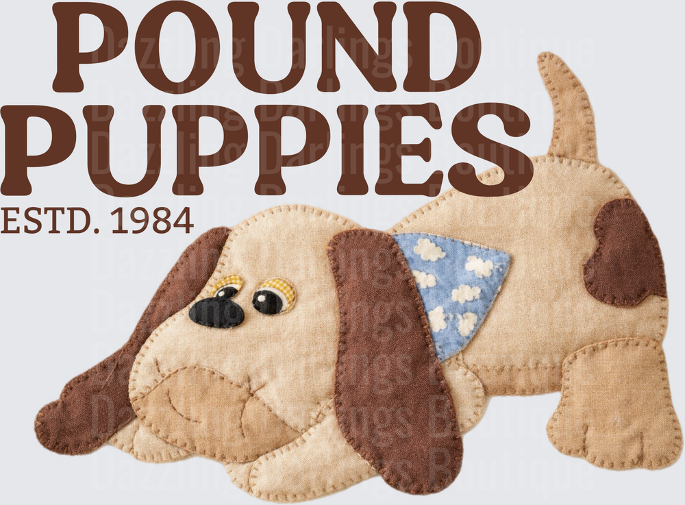 Pound Puppies Vintage Stuffed Dog Plush Toy ESTD 1984