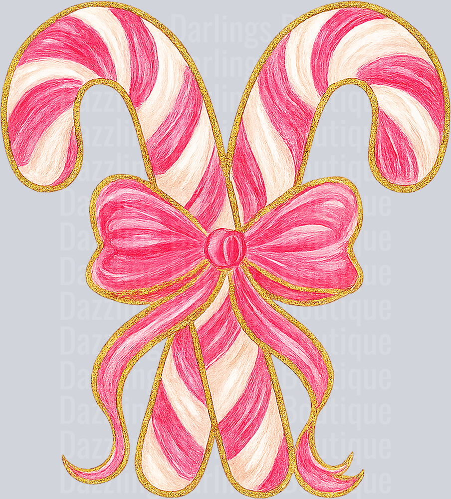 CANDY CANE Brushstroke Christmas