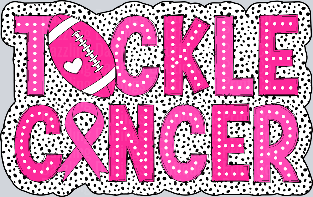 BREAST CANCER AWARENESS TACKLE CANCER FOOTBALL