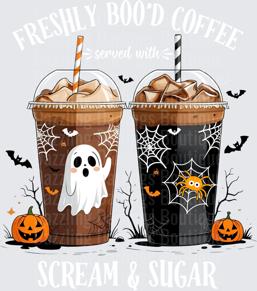 FreshlyBoodCoffeewhitePNGDesign