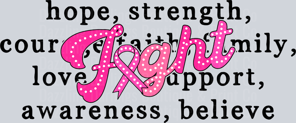 BREAST CANCER AWARENESS RIBBON FIGHT