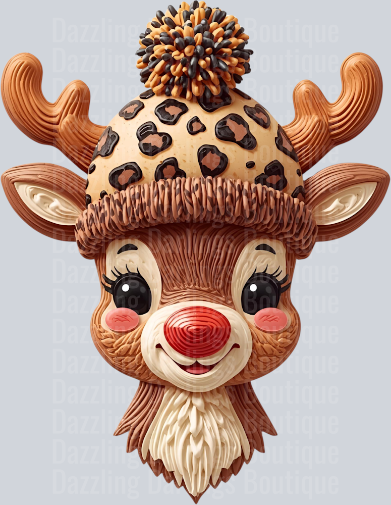 REINDEER LEOPARD HAT FAUX DETAIL (1)