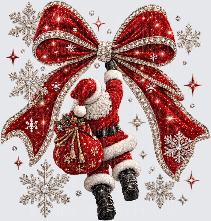 Santa Bow Snowflakes