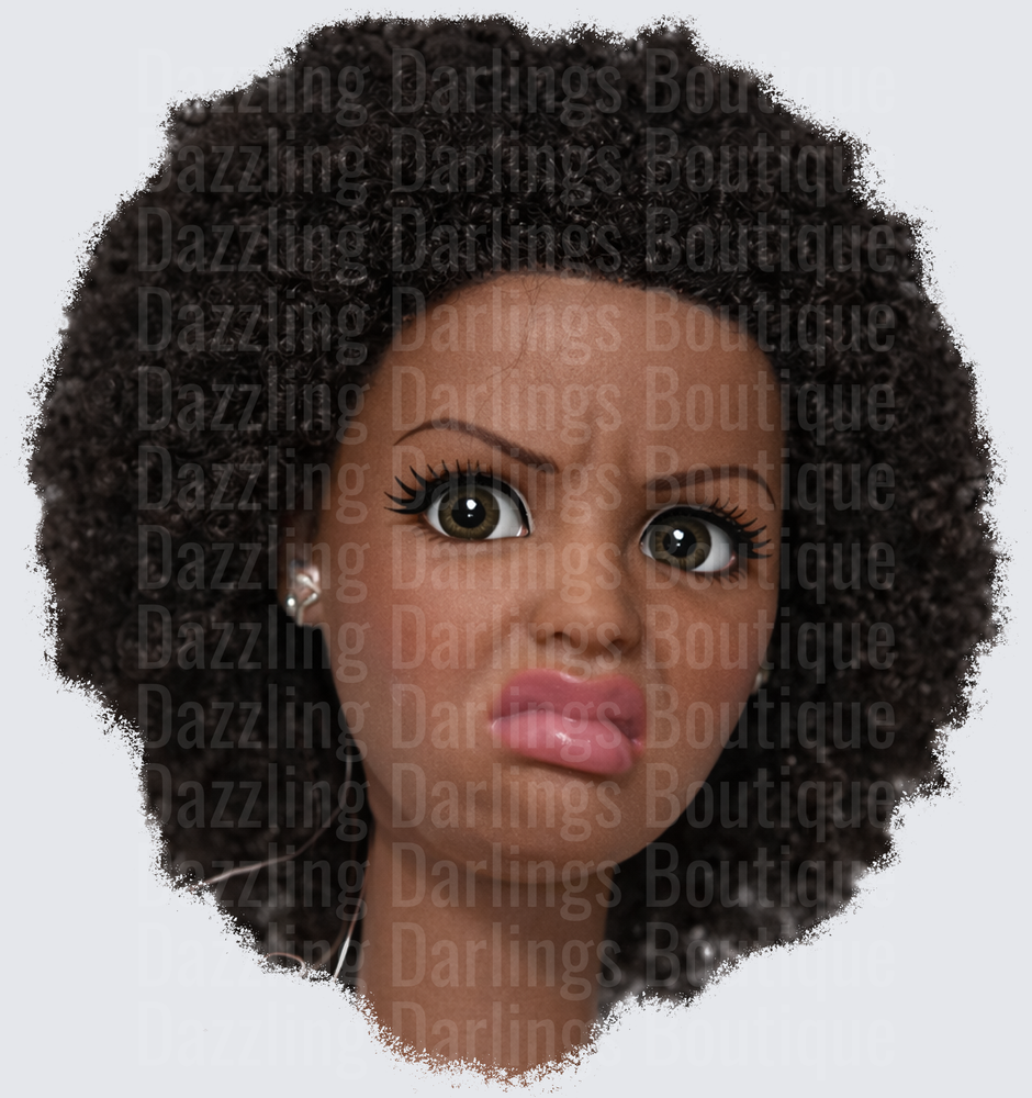 Beautiful African American Woman with Natural Afro Hairstyle