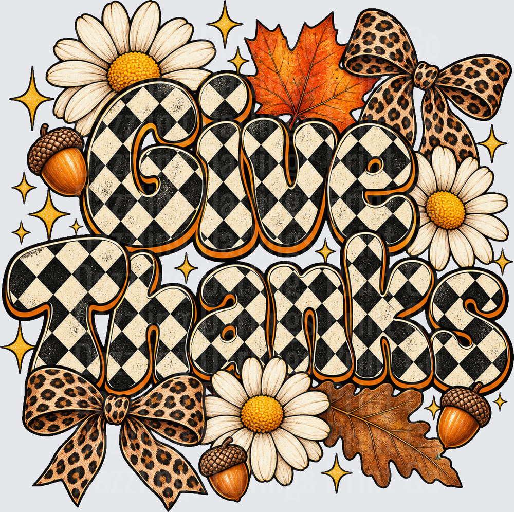 Checkered Give Thanks