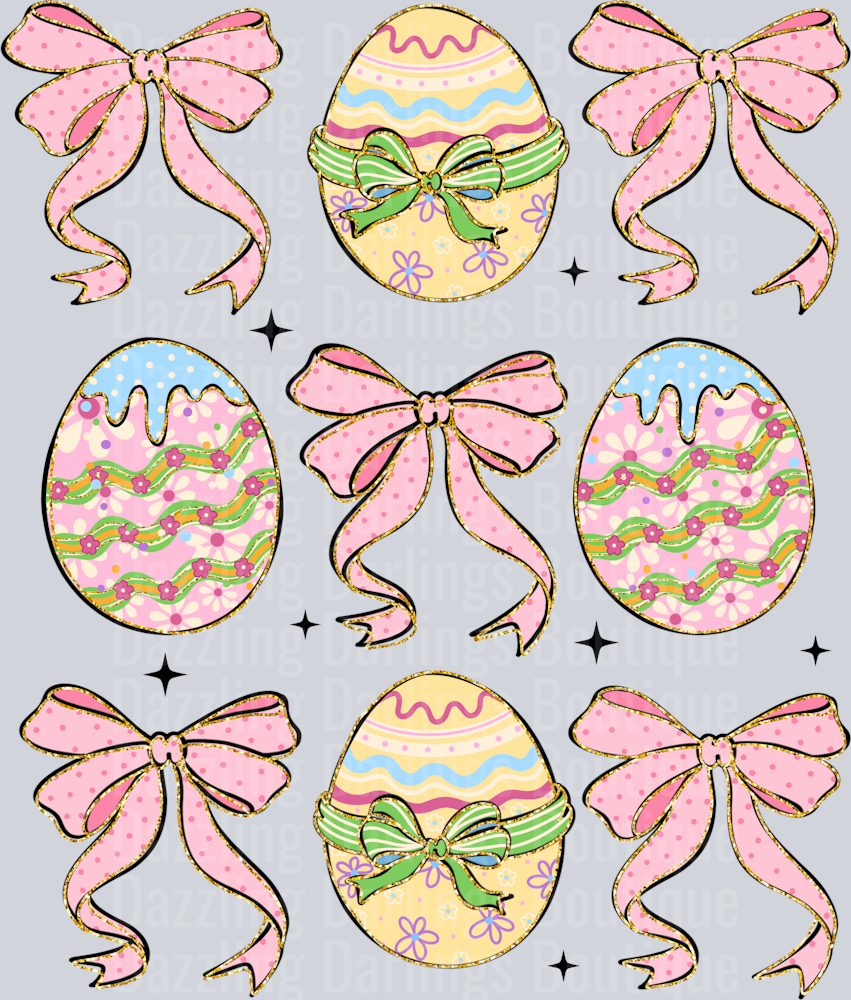 GLITTER EASTER EGGS COQUETTE