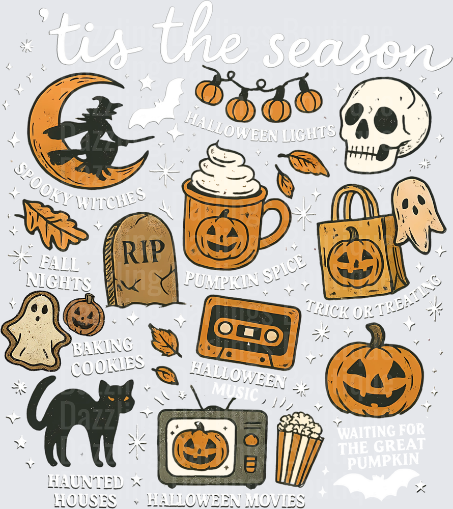 Tis The Season Halloween Icons Fall Collage Bundle