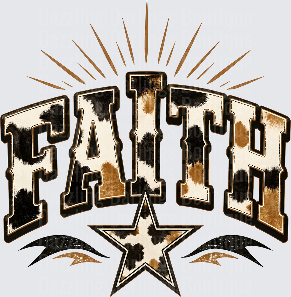 Faith Cow Print