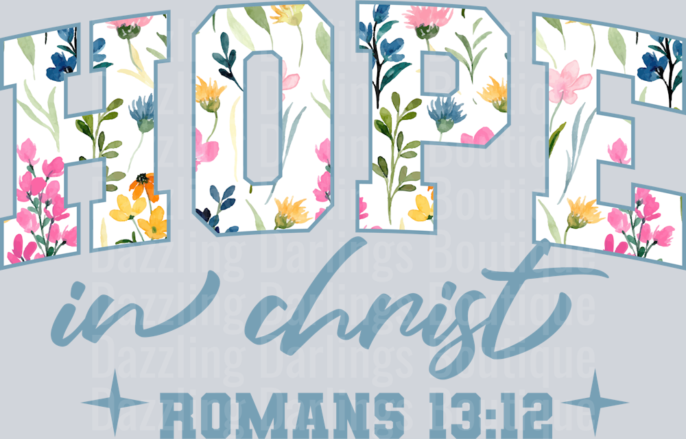 Hope in Christ Romans Bible Verse Christian