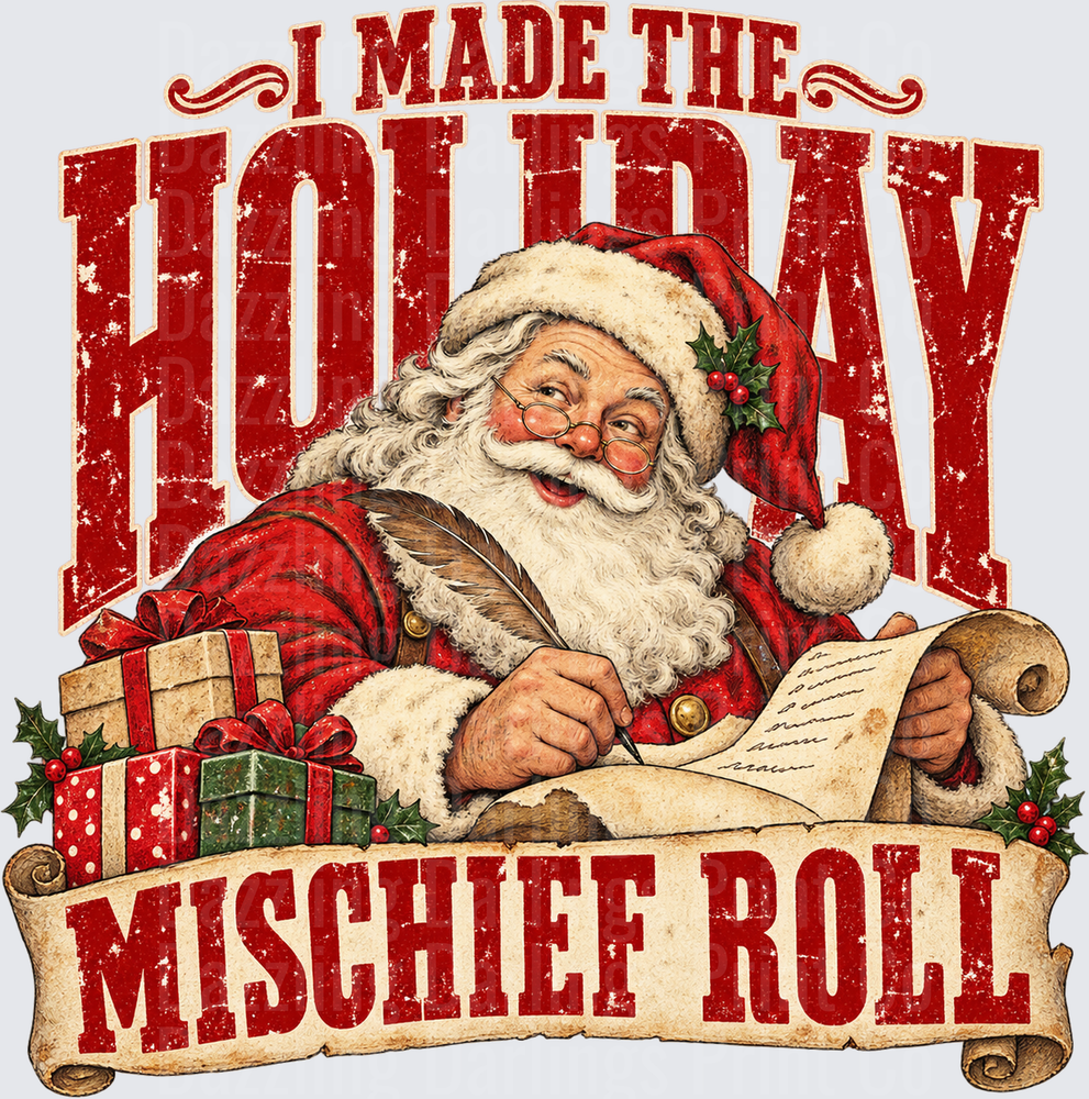 I Made the Holiday Mischief Roll