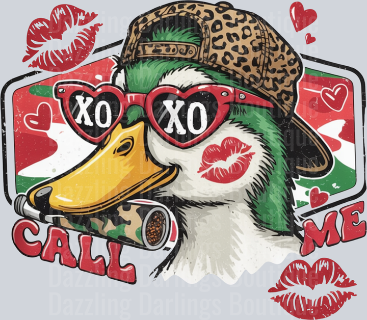 100 Days Of School XOXO Goose Call Me Lips