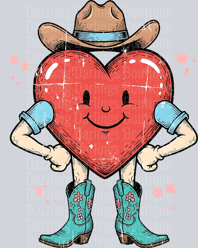 VALENTINES DAY RETRO HOWDY COWBOY