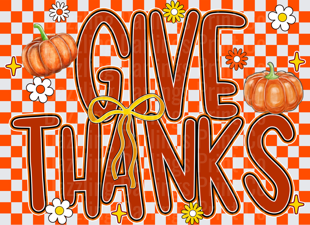 Checkered Give Thanks