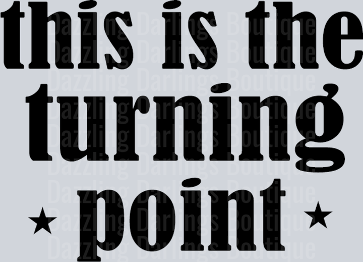 This Is The Turning Point Bold Black Stars