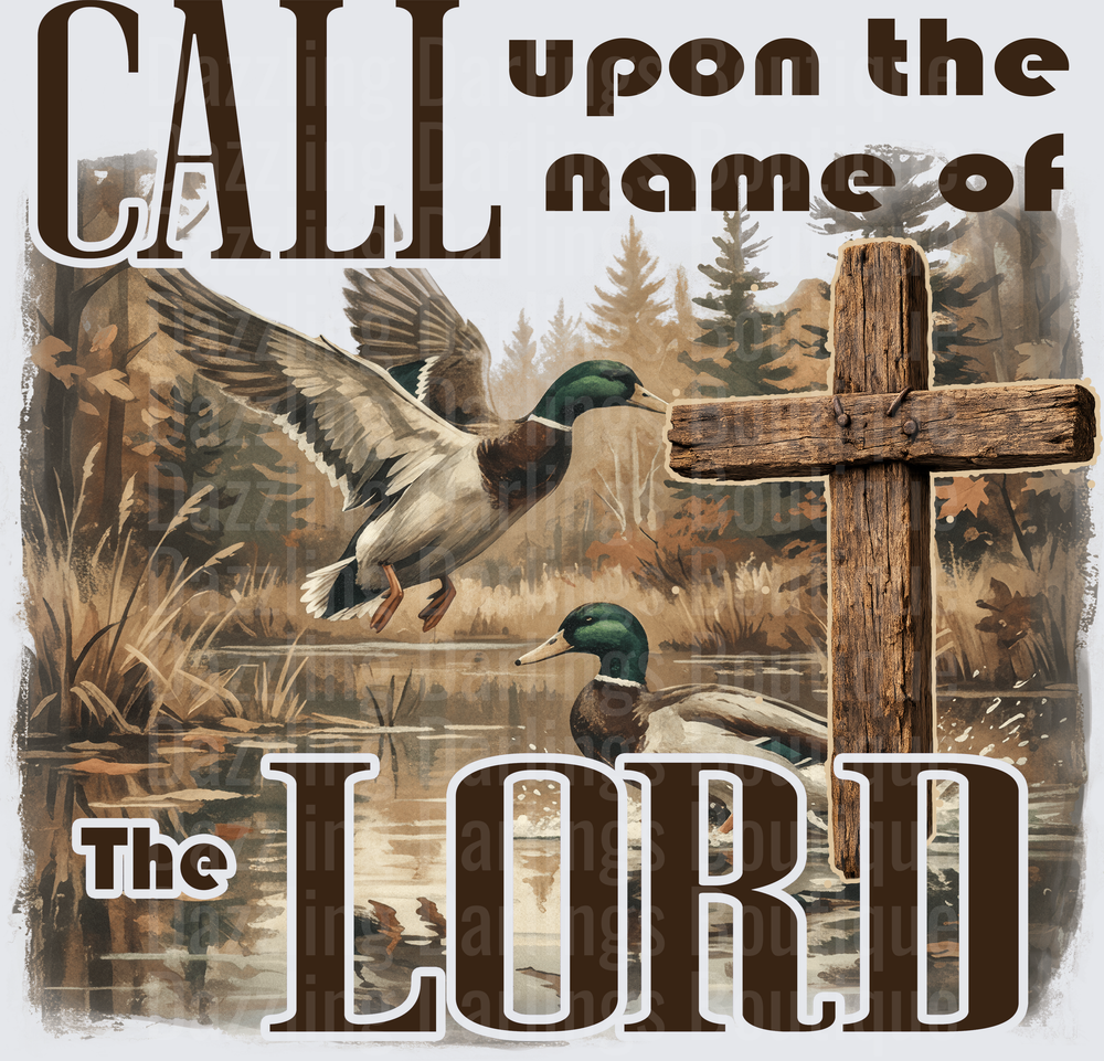 Call Upon The Name Of The Lord Duck Hunting Cross Scene