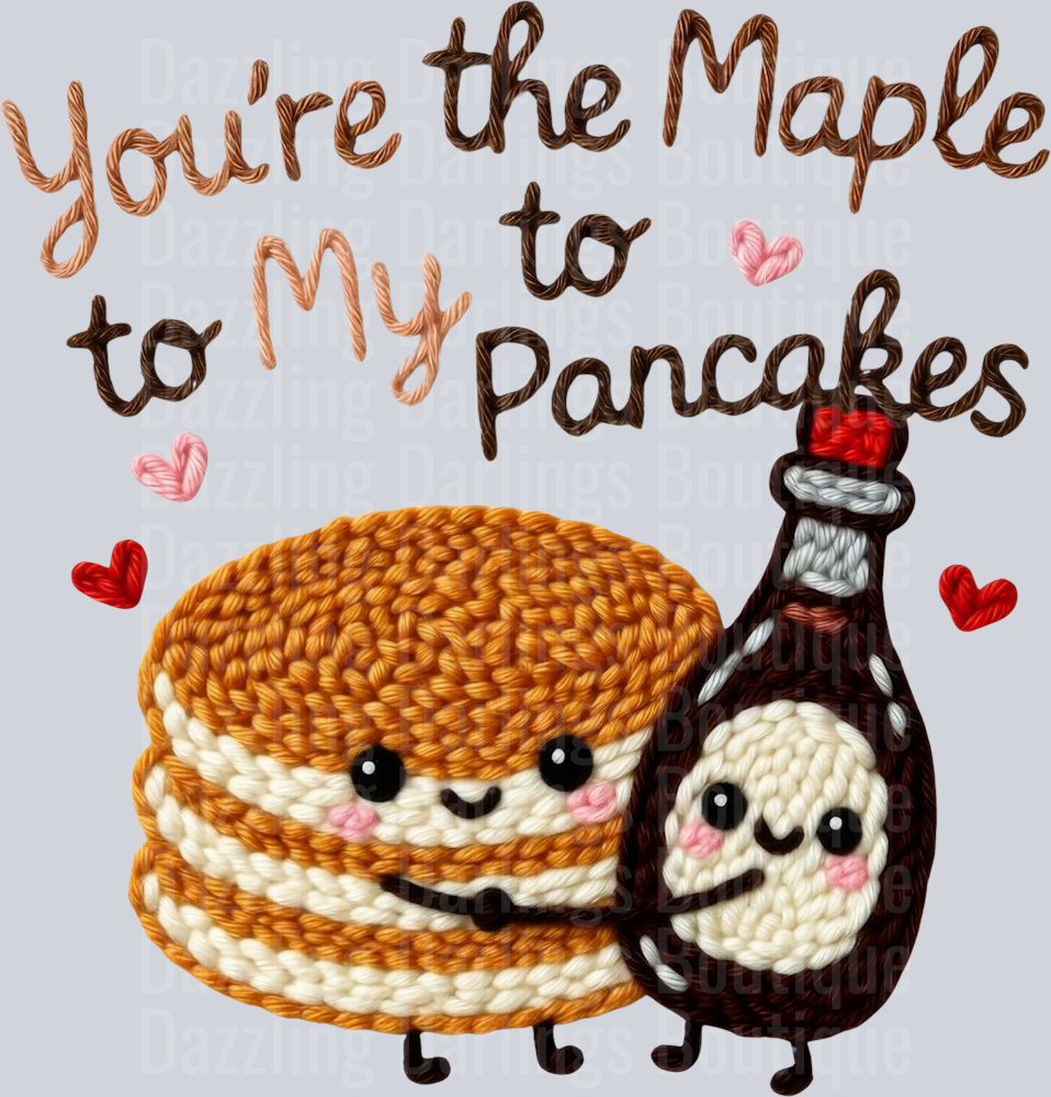 Latch Hook Funny Food Maple to my Pancakes