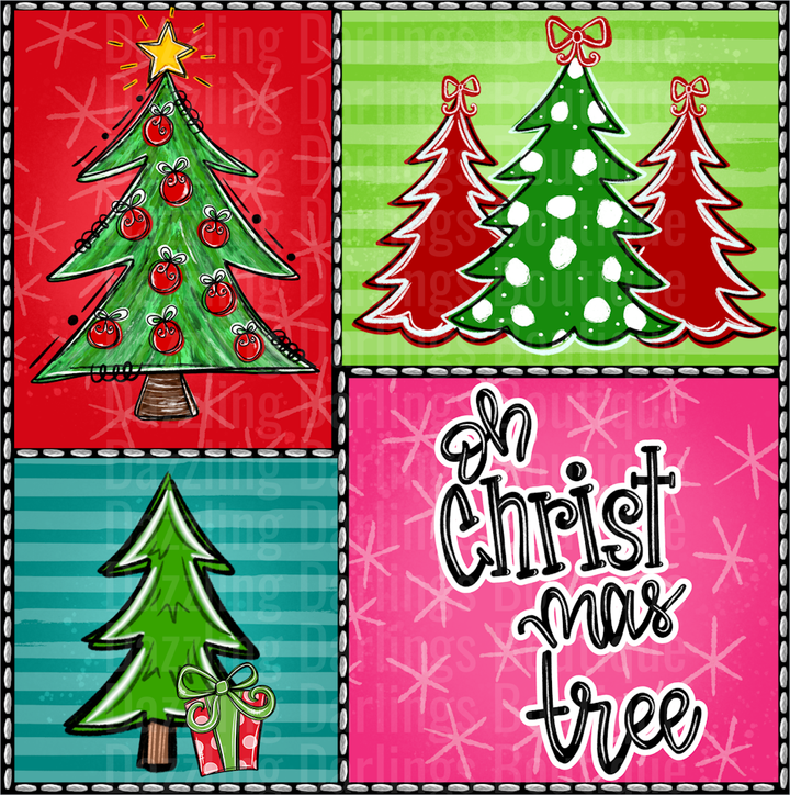 OH CHRISTMAS TREE SQUARE