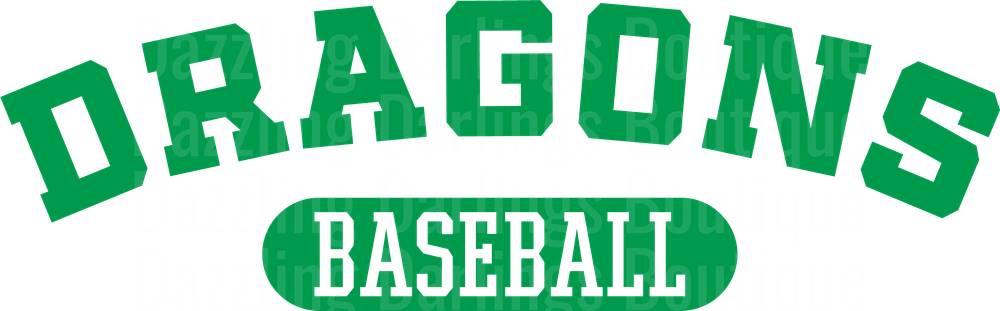 Dragons Baseball Team Logo Design