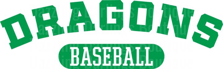 Dragons Baseball Team Logo Design