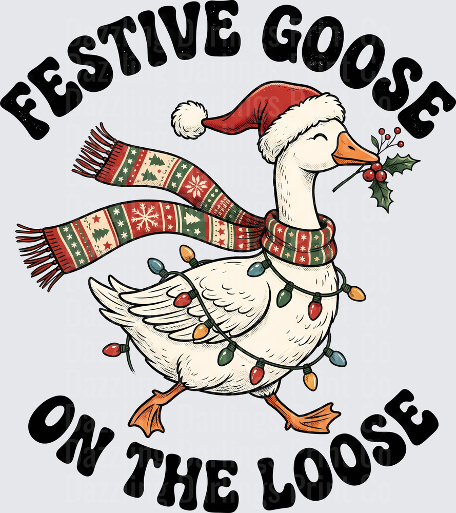 Festive Goose On The Loose