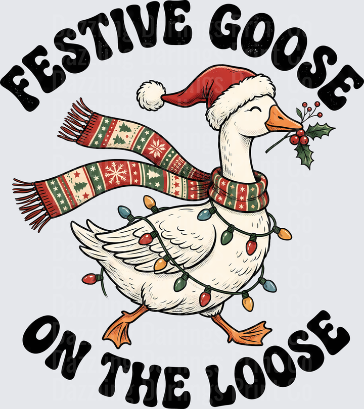 Festive Goose On The Loose