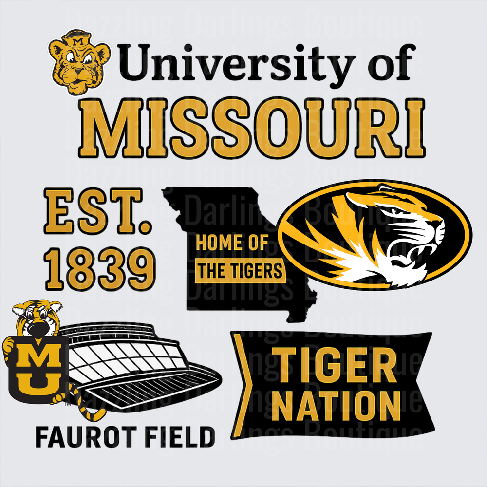 University of Missouri Tigers Mizzou Fan Bundle Sheet